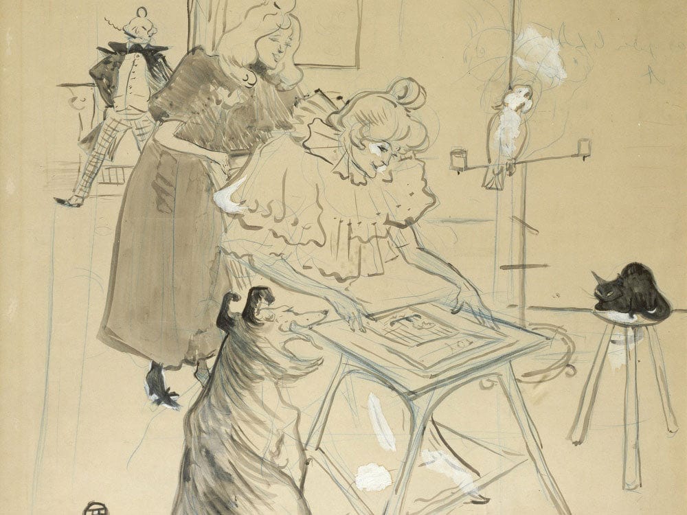 Le Motographe (Melle. Margouin) By Henri Marie Raymond De Toulouse Lautrec Monfa Phoenix 4x3