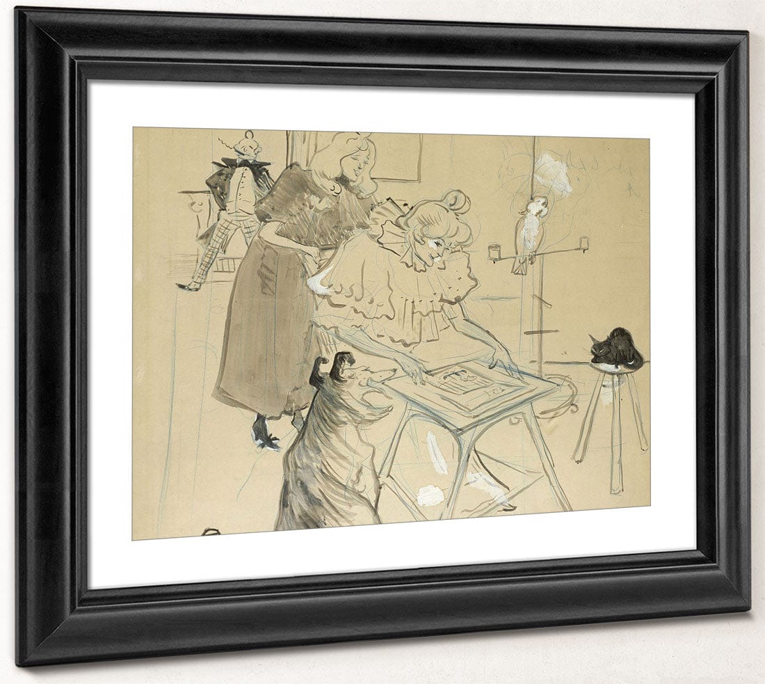 Le Motographe (Melle. Margouin) By Henri Marie Raymond De Toulouse Lautrec Monfa Phoenix 4x3