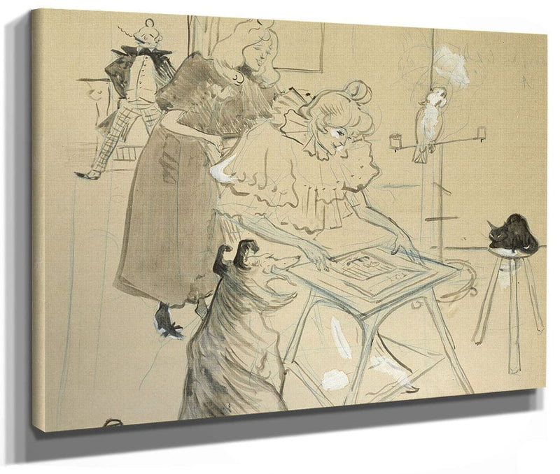 Le Motographe (Melle. Margouin) By Henri Marie Raymond De Toulouse Lautrec Monfa Phoenix 4x3