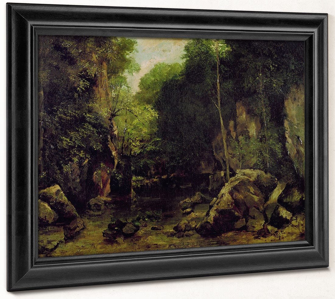 Le Puits Noir, Doubs By Jean Desire Gustave Courbet Phoenix 4x3