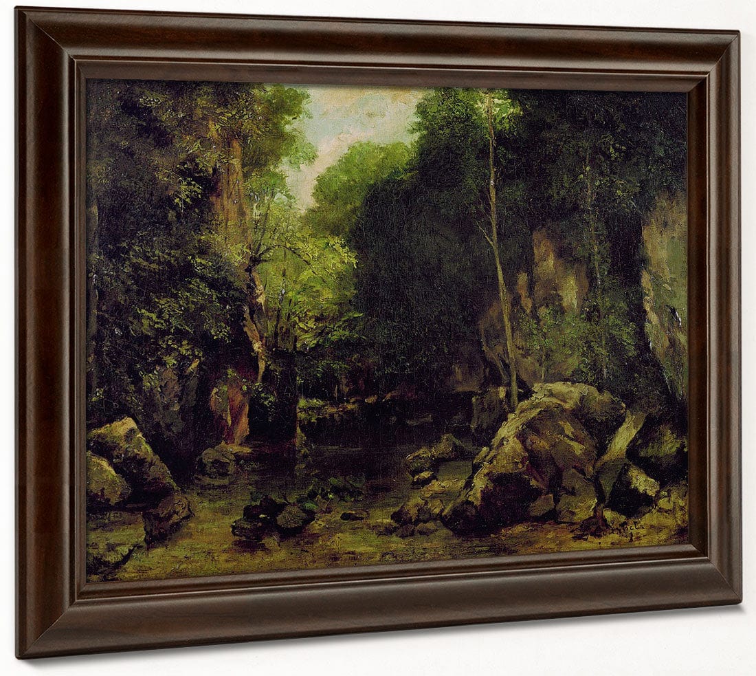 Le Puits Noir, Doubs By Jean Desire Gustave Courbet Phoenix 4x3
