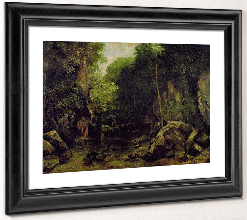 Le Puits Noir, Doubs By Jean Desire Gustave Courbet Phoenix 4x3