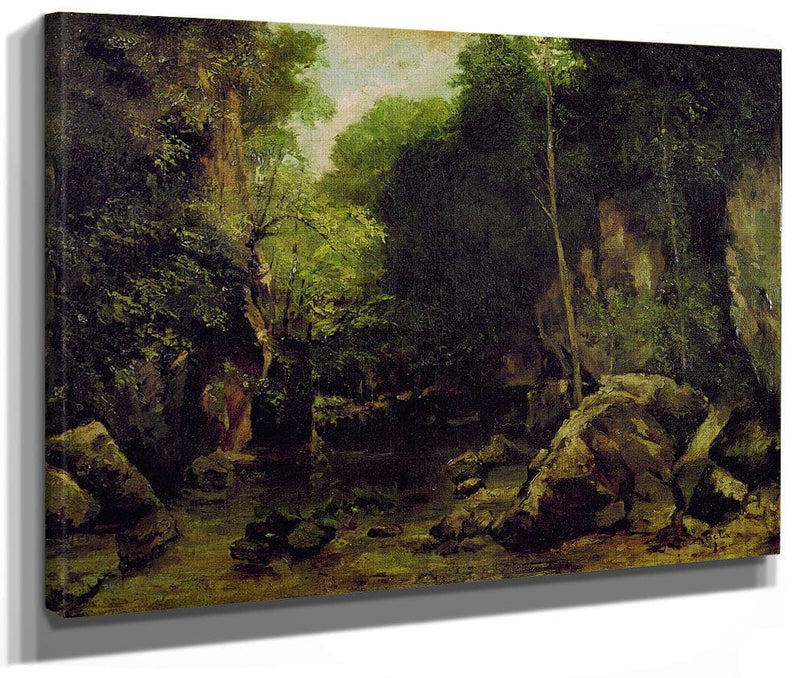 Le Puits Noir, Doubs By Jean Desire Gustave Courbet Phoenix 4x3