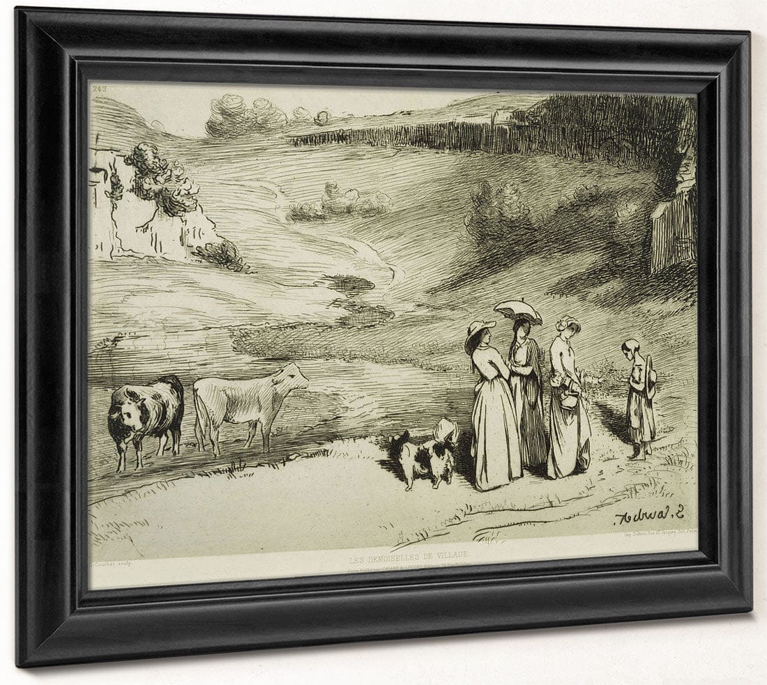 Les Demoiselles De Village By Jean Desire Gustave Courbet Phoenix 4x3
