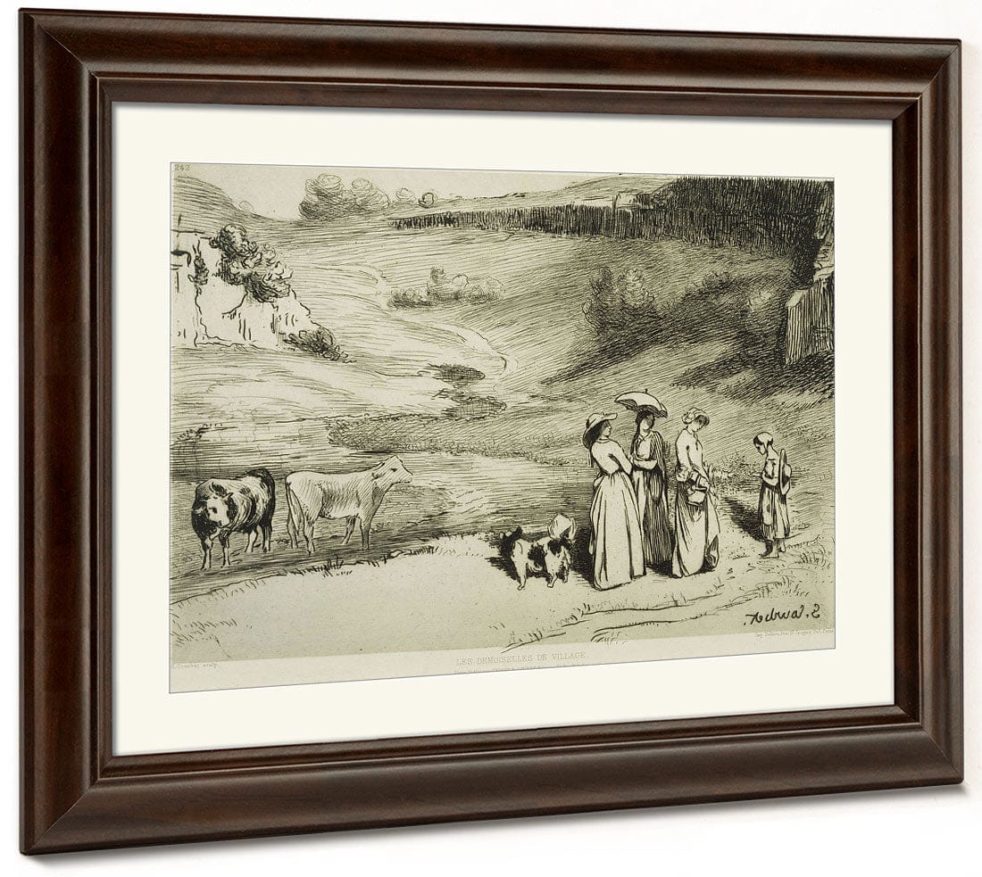 Les Demoiselles De Village By Jean Desire Gustave Courbet Phoenix 4x3