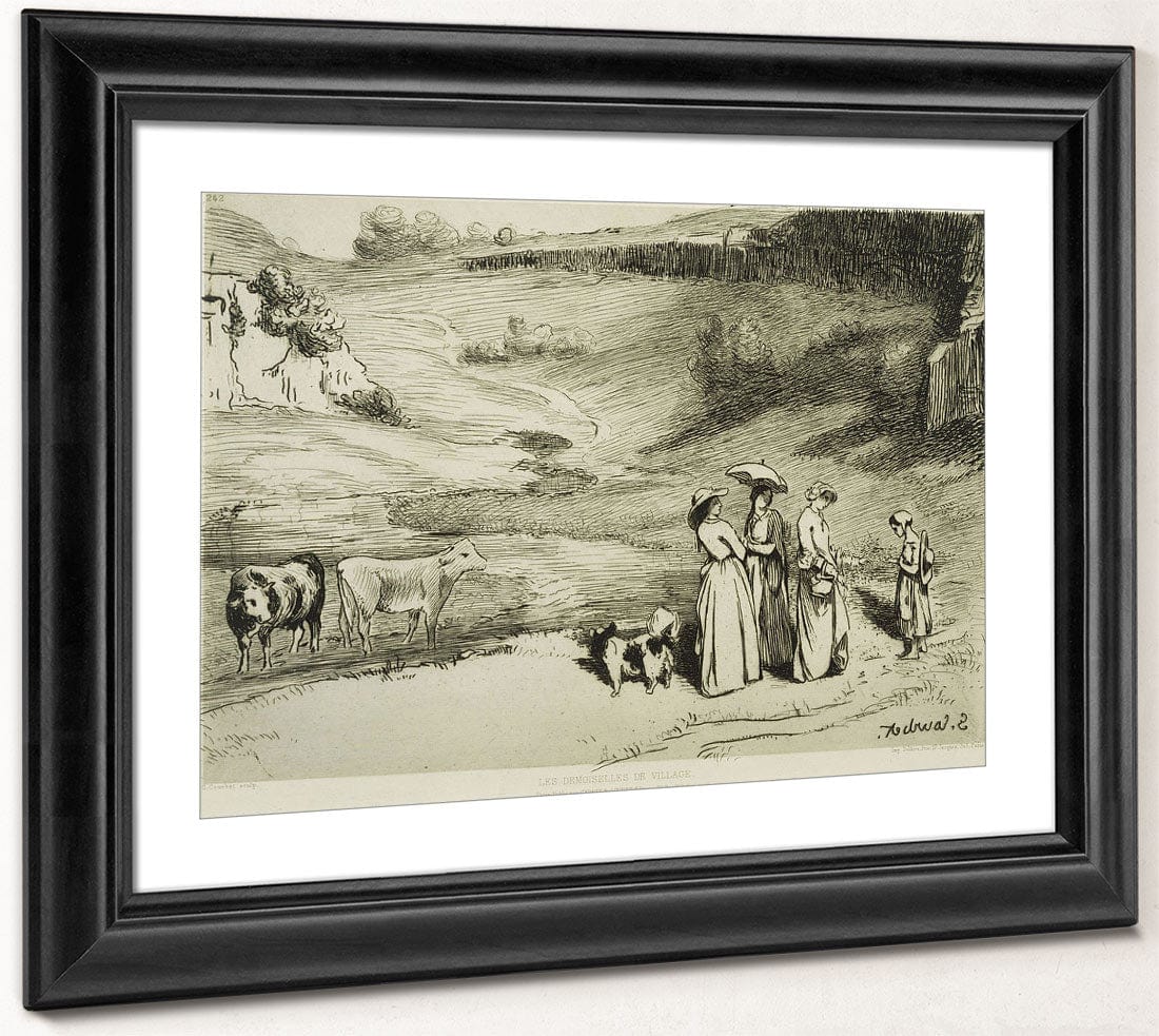 Les Demoiselles De Village By Jean Desire Gustave Courbet Phoenix 4x3