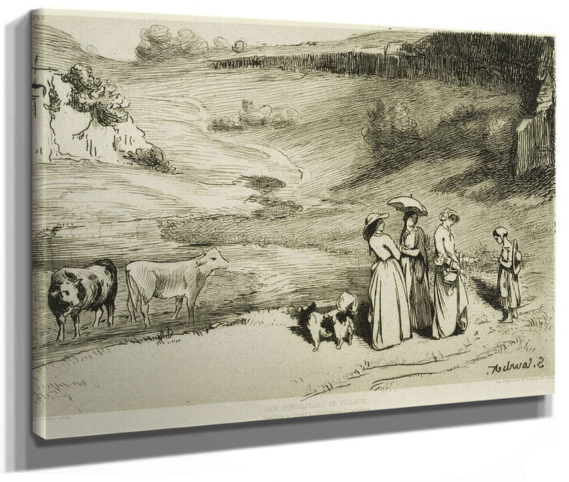 Les Demoiselles De Village By Jean Desire Gustave Courbet Phoenix 4x3