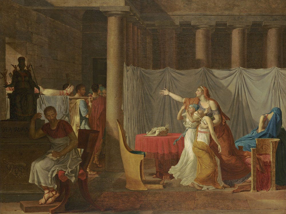 Lictors Bring Back To Brutus The Bodies Of His Sons By Jacques Louis David Phoenix 4x3