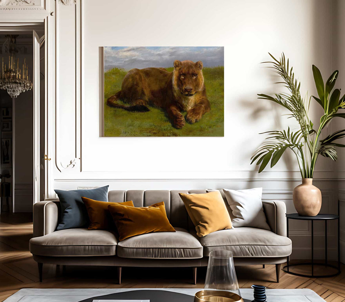 Lionne Posant By Rosa Bonheur Phoenix 4x3