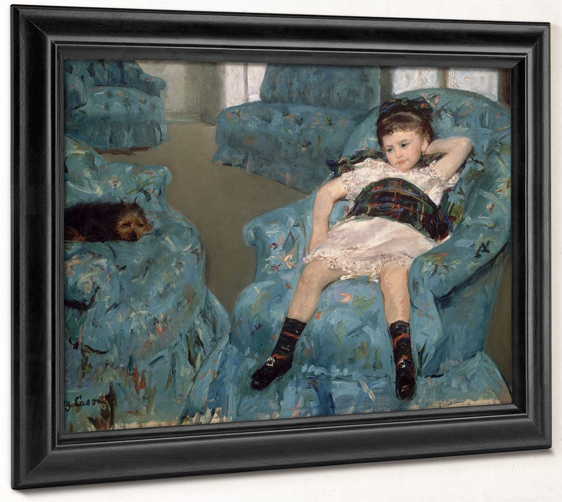 Little Girl In A Blue Armchair By Mary Cassatt Phoenix 4x3