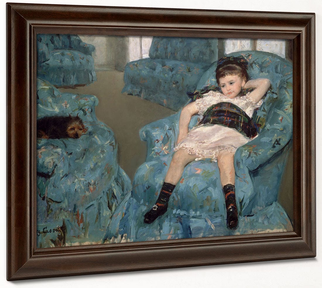Little Girl In A Blue Armchair By Mary Cassatt Phoenix 4x3