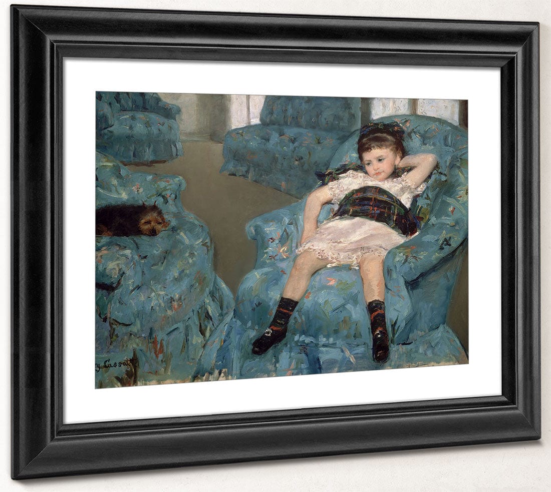 Little Girl In A Blue Armchair By Mary Cassatt Phoenix 4x3