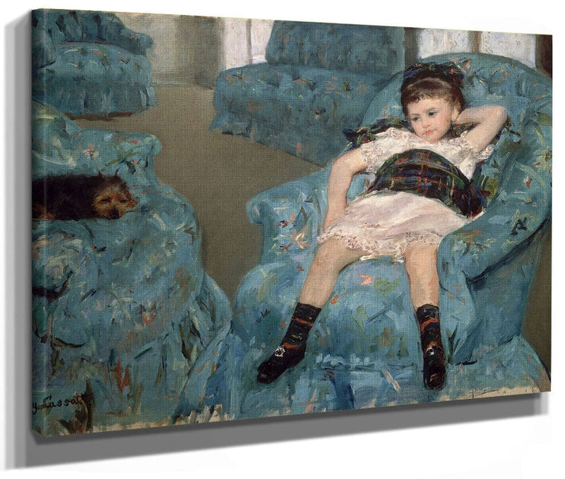 Little Girl In A Blue Armchair By Mary Cassatt Phoenix 4x3
