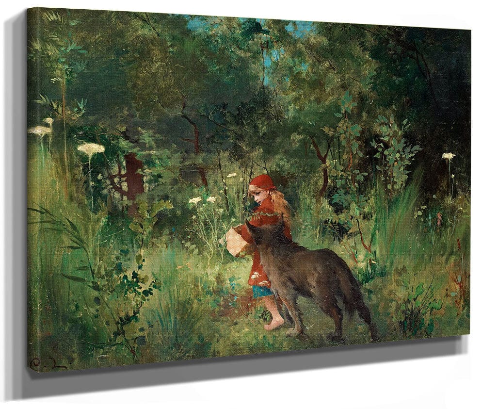 Little Red Riding Hood By Carl Larsson Phoenix 4x3