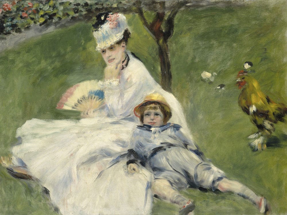 Madame Monet And Her Son By Pierre Auguste Renoir Phoenix 4x3