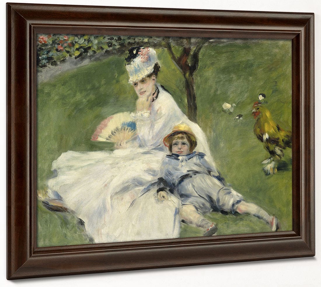 Madame Monet And Her Son By Pierre Auguste Renoir Phoenix 4x3