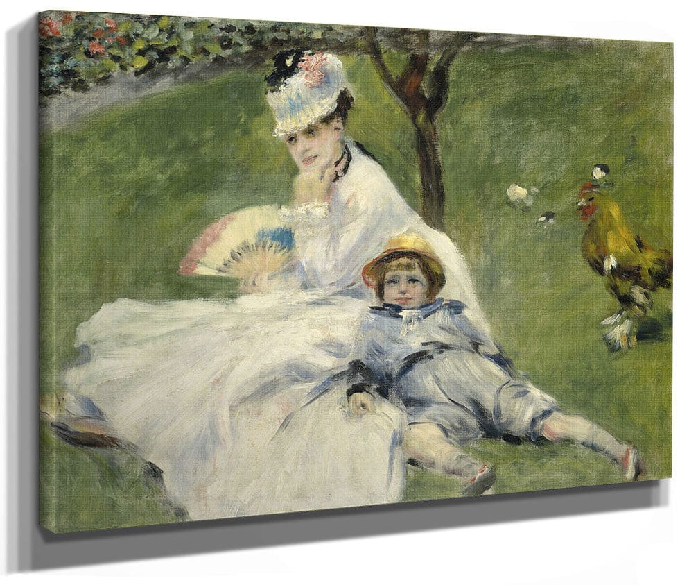 Madame Monet And Her Son By Pierre Auguste Renoir Phoenix 4x3