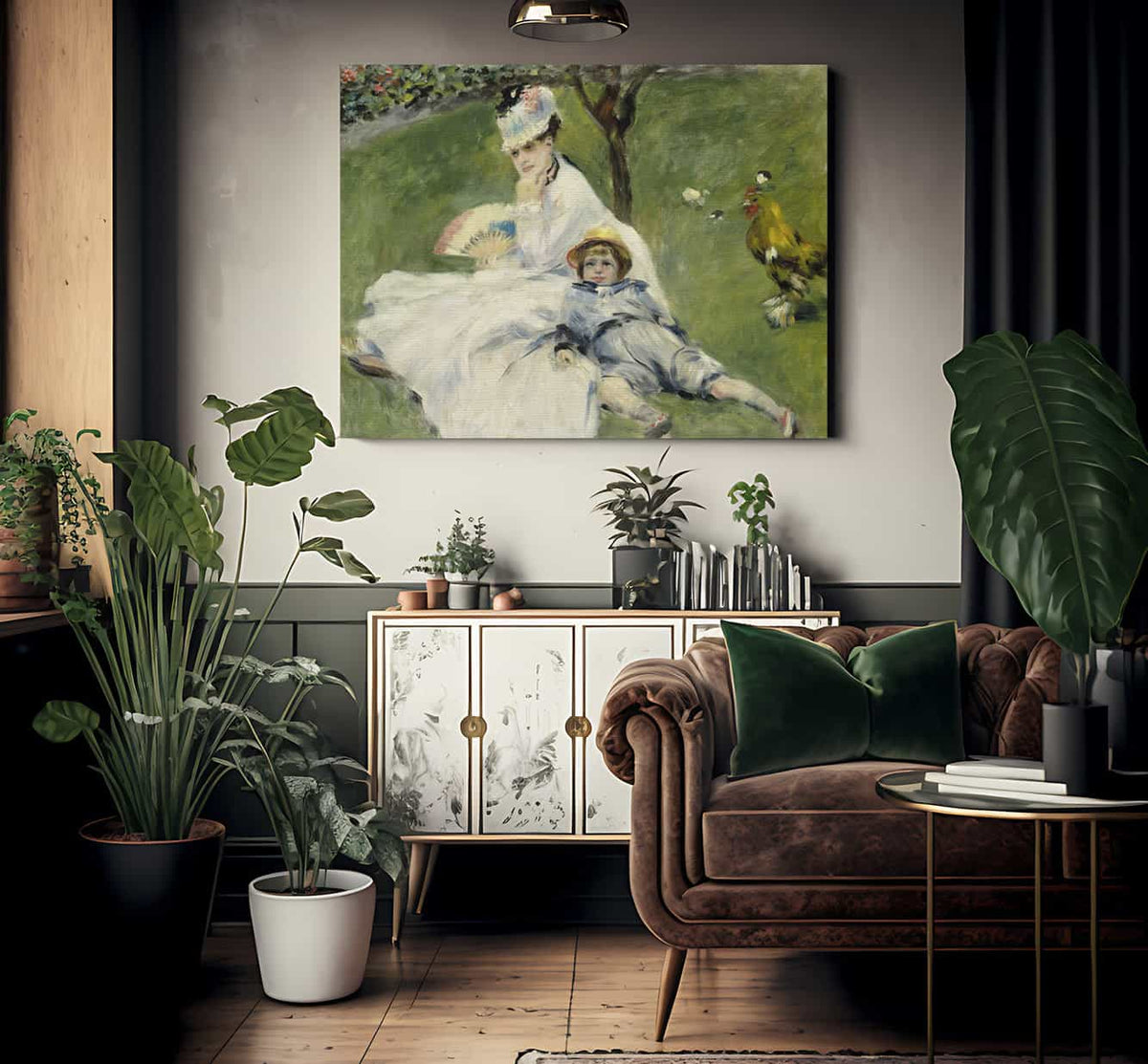 Madame Monet And Her Son By Pierre Auguste Renoir Phoenix 4x3