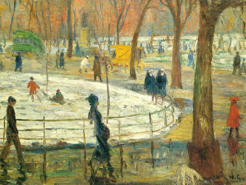 March Day Washington Square 1912 By William Glackens Phoenix 4x3
