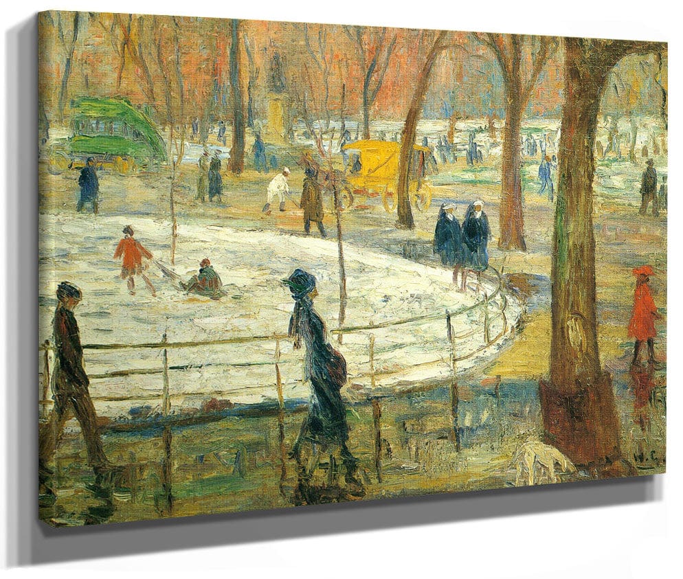 March Day Washington Square 1912 By William Glackens Phoenix 4x3