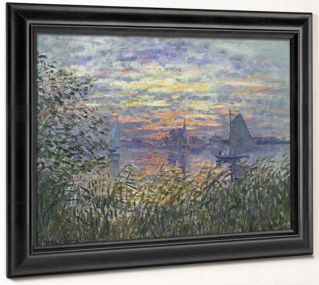Marine View With A Sunset 1 By Claude Monet Phoenix 4x3