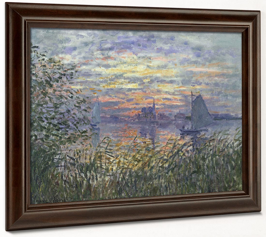 Marine View With A Sunset 1 By Claude Monet Phoenix 4x3
