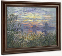 Marine View With A Sunset 1 By Claude Monet Phoenix 4x3