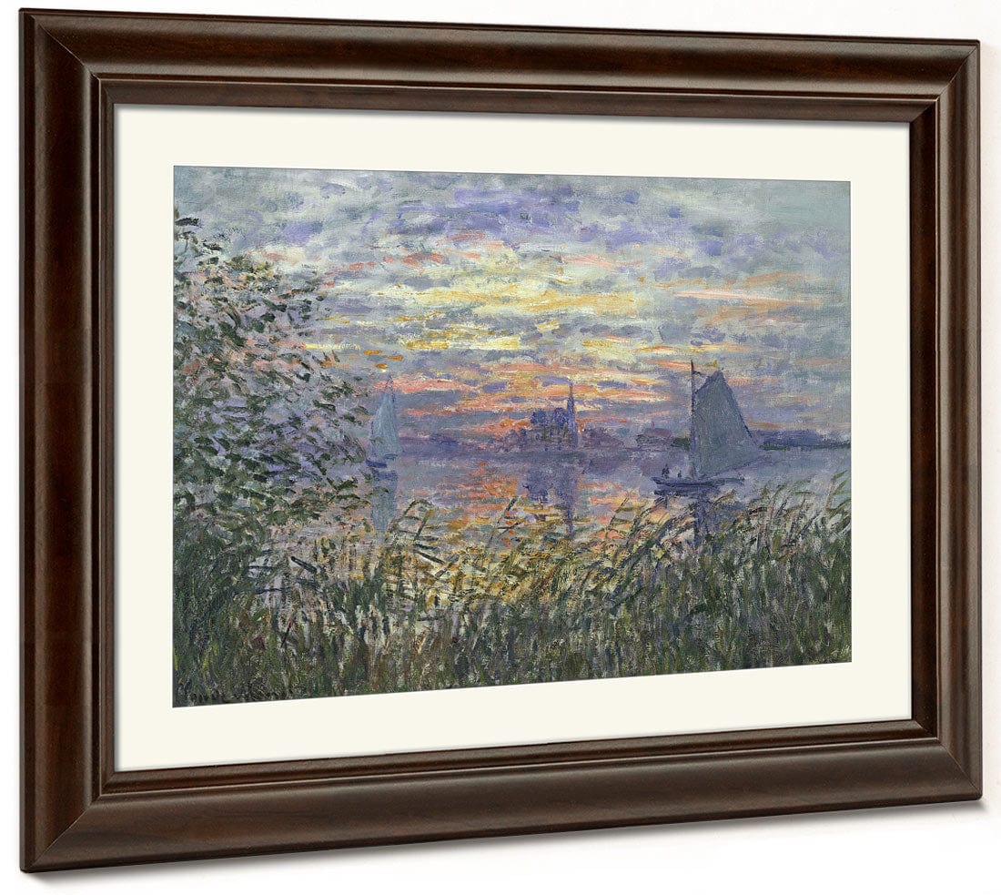 Marine View With A Sunset 1 By Claude Monet Phoenix 4x3