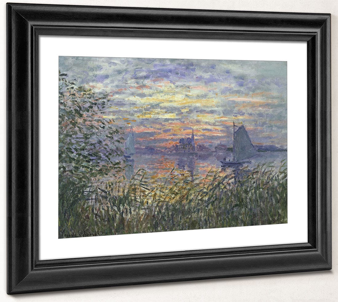 Marine View With A Sunset 1 By Claude Monet Phoenix 4x3