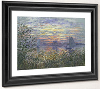 Marine View With A Sunset 1 By Claude Monet Phoenix 4x3