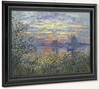 Marine View With A Sunset By Claude Monet Phoenix 4x3