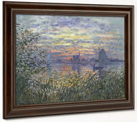Marine View With A Sunset By Claude Monet Phoenix 4x3