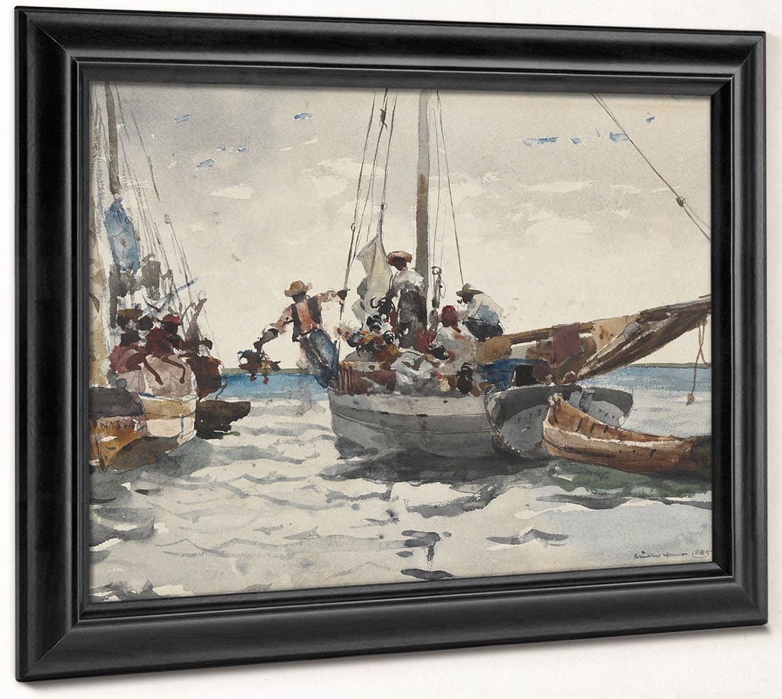 Market Scene, Nassau By Winslow Homer Phoenix 4x3