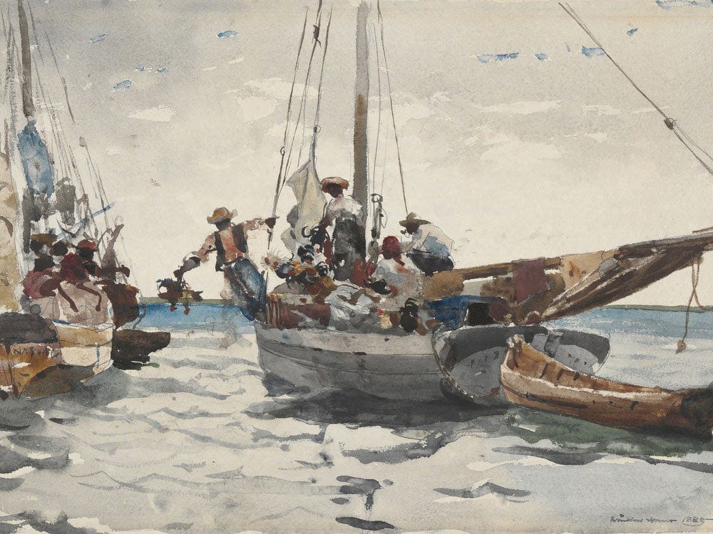 Market Scene, Nassau By Winslow Homer Phoenix 4x3