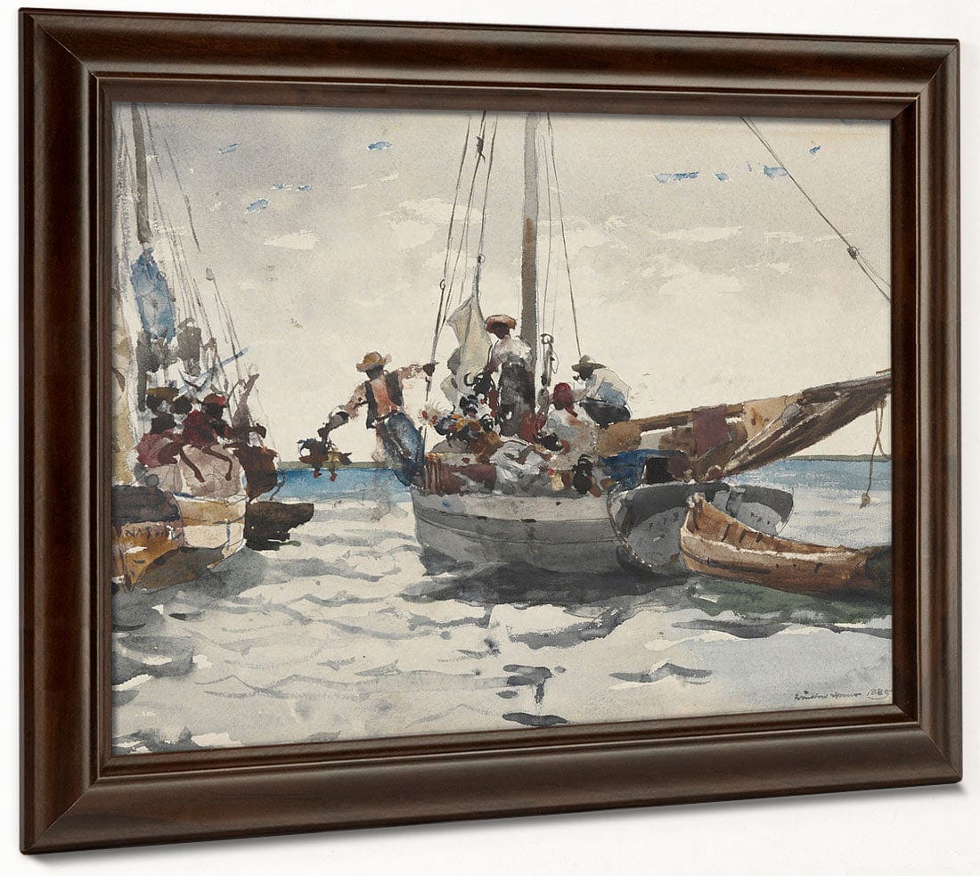 Market Scene, Nassau By Winslow Homer Phoenix 4x3