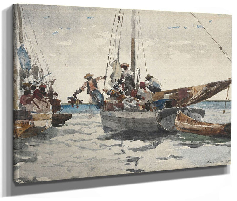 Market Scene, Nassau By Winslow Homer Phoenix 4x3