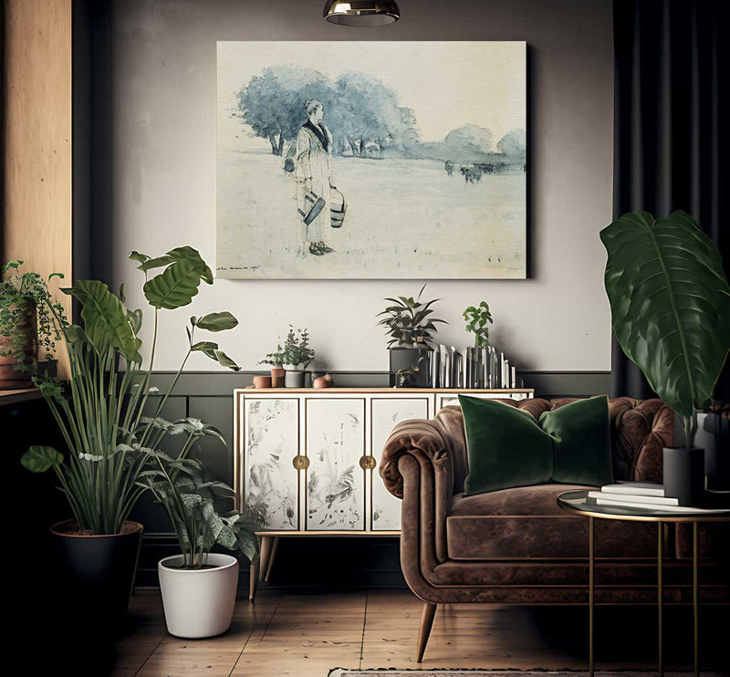 Milkmaid By Winslow Homer Phoenix 4x3