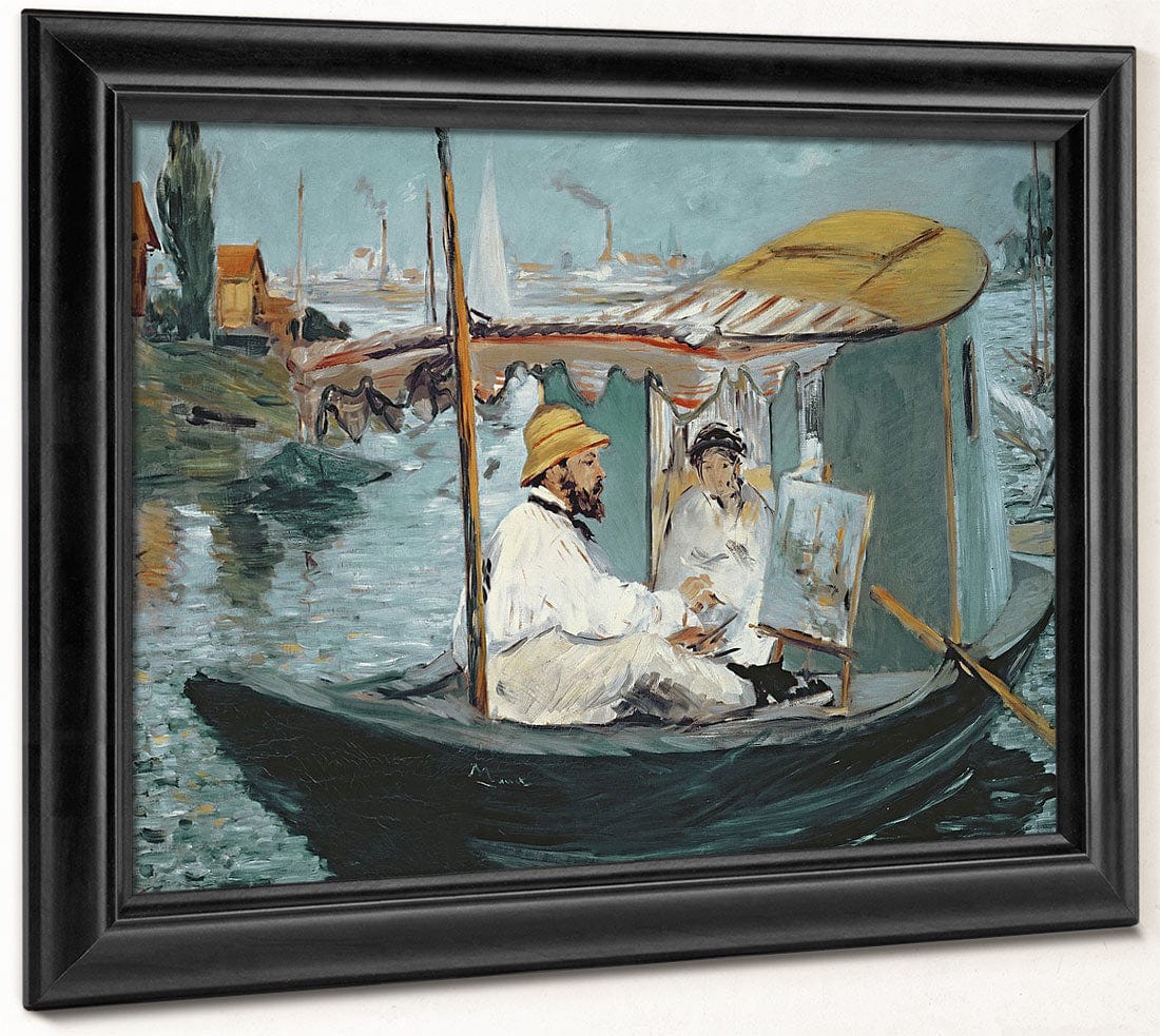 Monet In His Floating Studio By Edouard Manet Phoenix 4x3