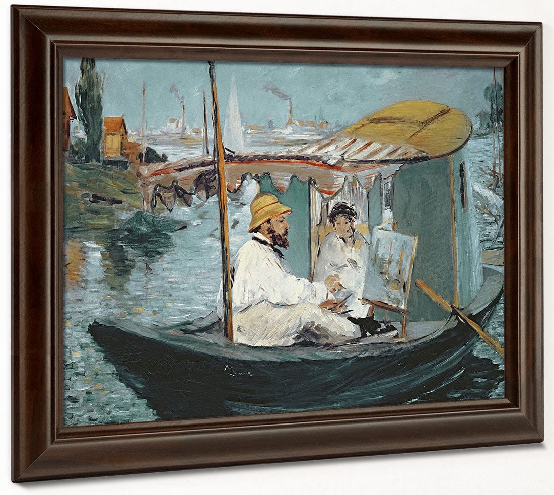 Monet In His Floating Studio By Edouard Manet Phoenix 4x3