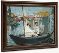 Monet In His Floating Studio By Edouard Manet Phoenix 4x3