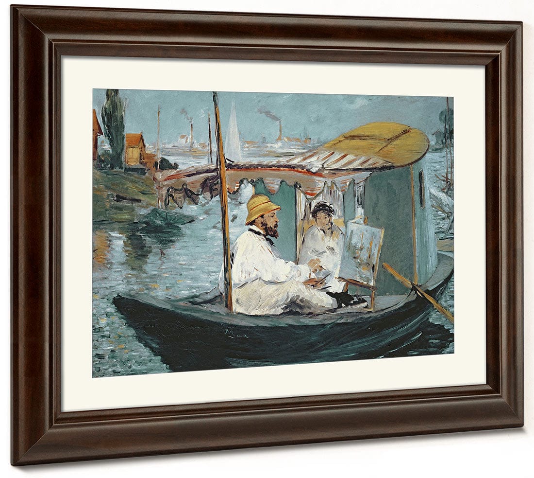 Monet In His Floating Studio By Edouard Manet Phoenix 4x3