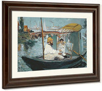 Monet In His Floating Studio By Edouard Manet Phoenix 4x3