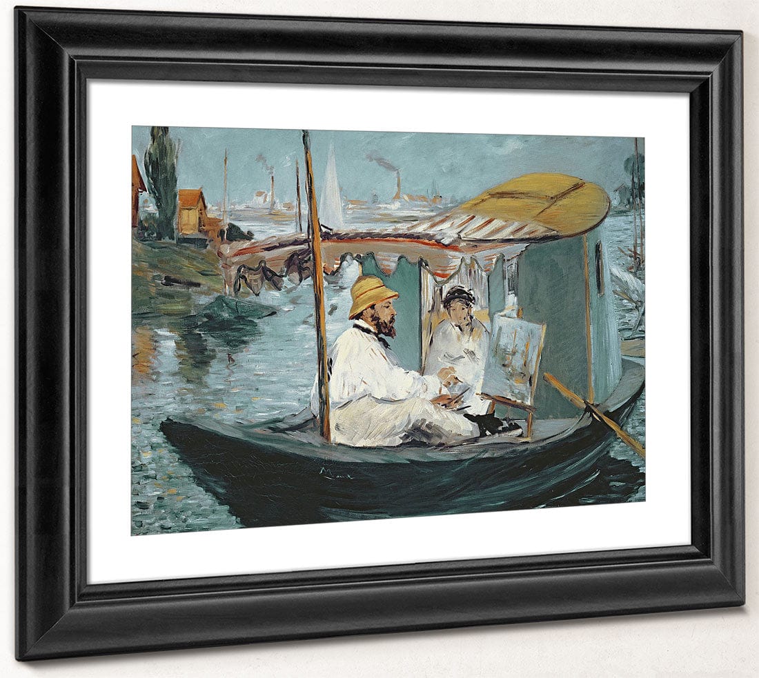 Monet In His Floating Studio By Edouard Manet Phoenix 4x3
