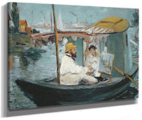 Monet In His Floating Studio By Edouard Manet Phoenix 4x3