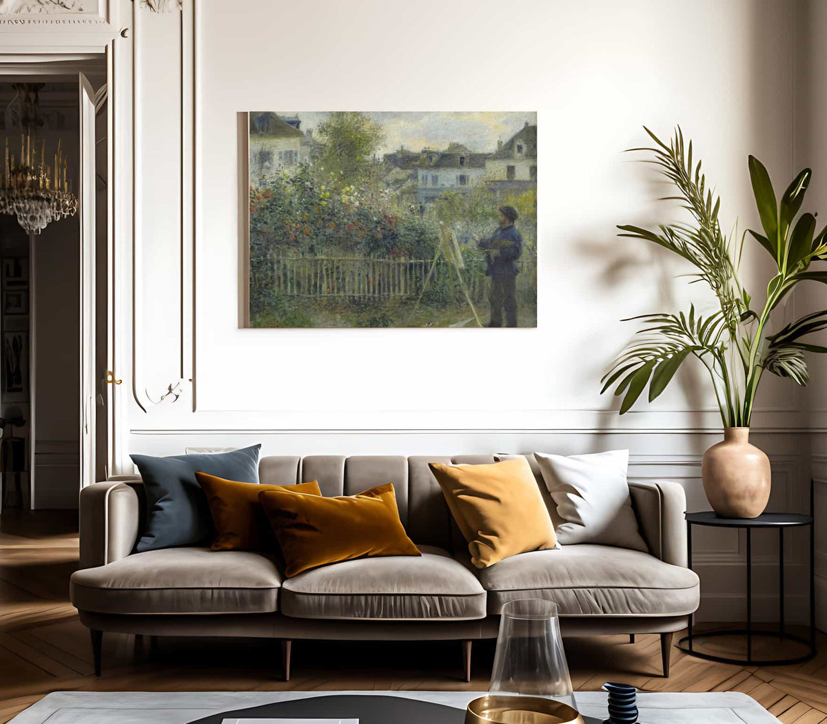 Monet Painting In His Garden At Argenteuil I By Pierre Auguste Renoir Phoenix 4x3