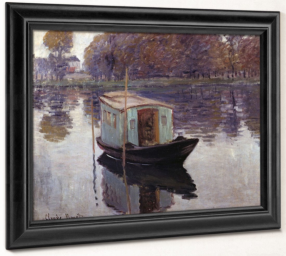 Monet's Studio Boat By Claude Monet Phoenix 4x3
