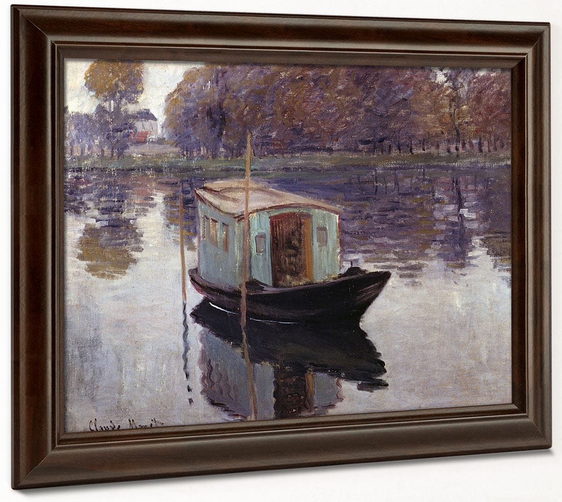 Monet's Studio Boat By Claude Monet Phoenix 4x3