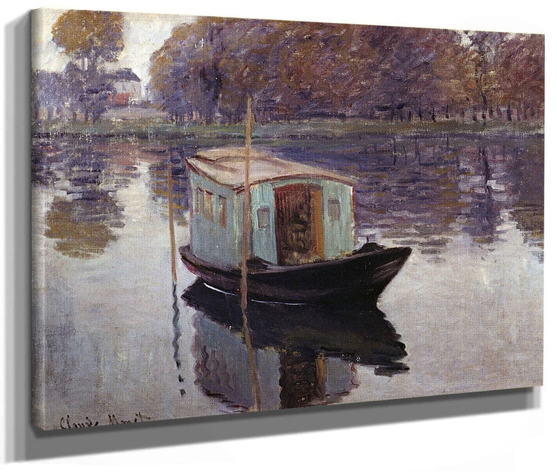 Monet's Studio Boat By Claude Monet Phoenix 4x3