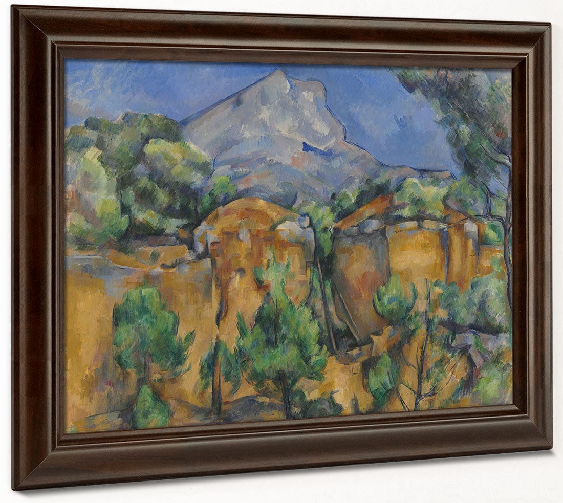 Mont Sainte Victoire Seen From The Bibemus Quarry By Paul Cezanne