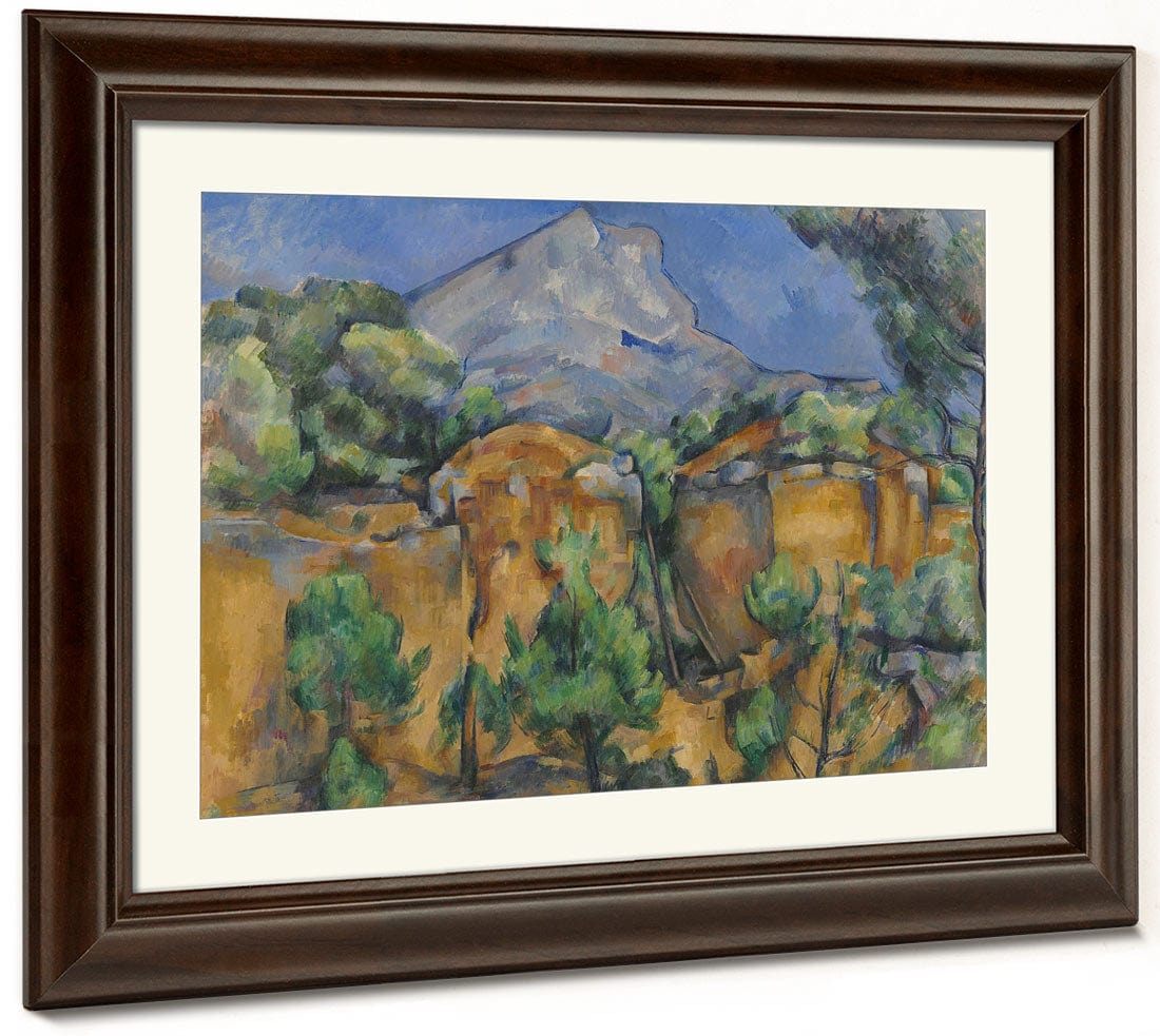 Mont Sainte Victoire Seen From The Bibemus Quarry By Paul Cezanne Phoenix 4x3